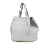 セリーヌ スモールフォールド カバ ハンドバッグ ショルダーバッグ 2WAY グレー レザー レディース CELINE 【中古】